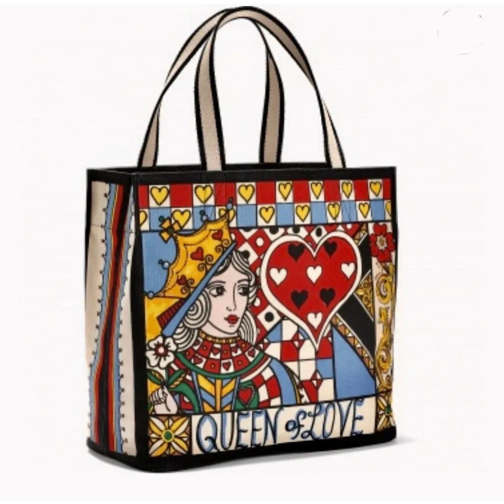 Brighton Fashionista Queen Of Love Tote Bag Multi Women's Size OS